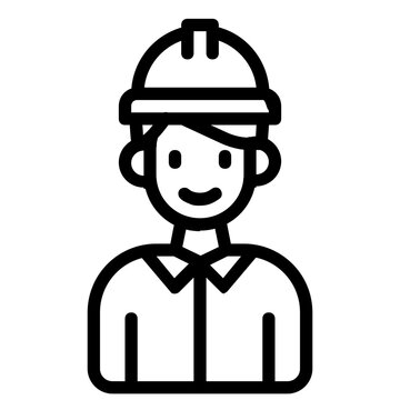 architect education icon line logo . 