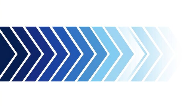 Abstract blue arrow pattern with gradient transition