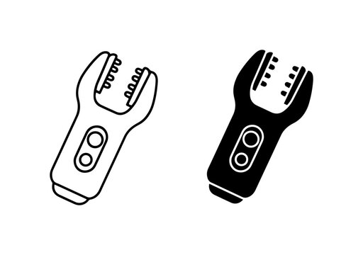 Wrench Icon Set, Mechanical Tool Vector Graphics, Adjustable Spanner Symbols for Repair and Maintenance