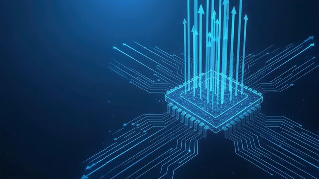 Futuristic holographic globe with data streams and blue light effects hologram earth