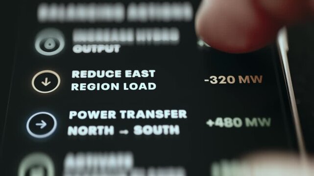 Grid Actions Cutting East Load and Transferring 480 MW South