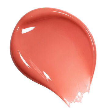 Cosmetic makeup beauty red swatch of lip tint gloss texture png	