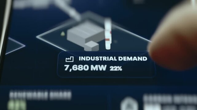Industrial Demand Node Drawing 7,680 MW at 22 Percent