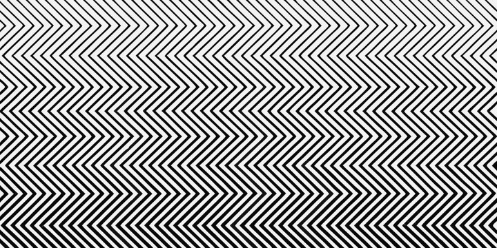 Chevron pattern in black and white optical art style