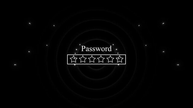 Password input fields track secure user credential validation codes smoothly. Cybersecurity awareness training tools demonstrate network safety via this password layout. Password nodes blink.