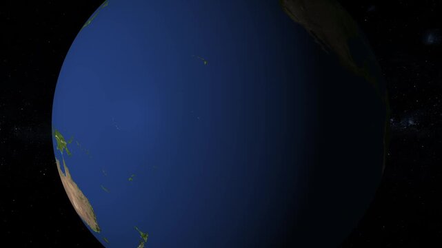 View of Earth from space displays distinct geographic continent landmass details cleanly. Educational geology documentation projects leverage this Earth global asset. Earth horizons rotate slow.