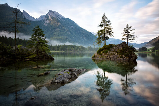 Germany, Bavaria, Ramsau, Hintersee