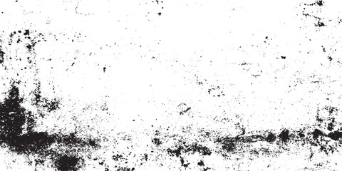 Fototapeta premium Dramatic black backdrop with white dot grunge texture grain speck grit grunge overlay with scratched cracked concrete wall dust and vintage black and white texture.