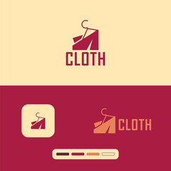 Cloth Store Logo Template and Brand Identity Design