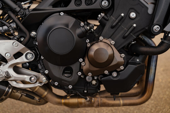 motorcycle engine close up