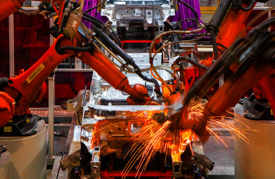 Automotive automated welding robotic arm