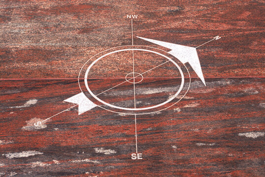 compass and target