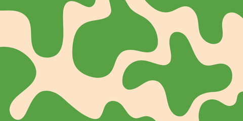 Abstract green organic camouflage pattern with irregular blob shapes, seamless natural background, modern fluid texture for fabric, wallpaper, branding, and packaging design © ALEX
