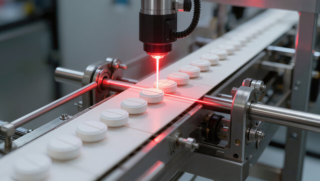 Pharmaceutical tablet inspection laser conveyor pharmaceutical laboratory quality control