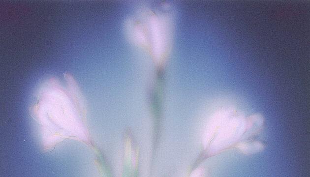 Dreamy Abstract Gradient Background with Glowing Light, Grainy Paper Texture and Y2K Retro Aesthetic