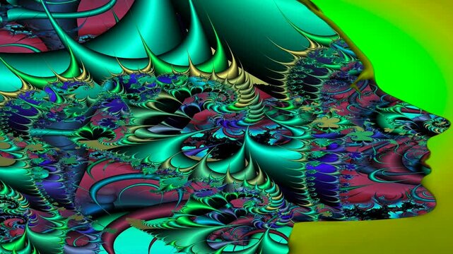 Science fiction/ Portrait of an alien extraterrestrial being