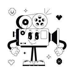 Video Game Retro Vector Illustration Eps 10 File © Optima GFX