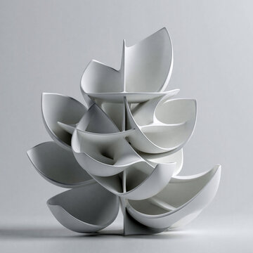 Lotus-inspired desktop organizer combining elegant floral design with practical storage for 3D printing.