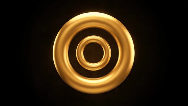 Breathtaking Annular Solar Eclipse Creating a Perfect Golden Ring of Fire in Dark Space, Celestial Astronomy Event Background Footage