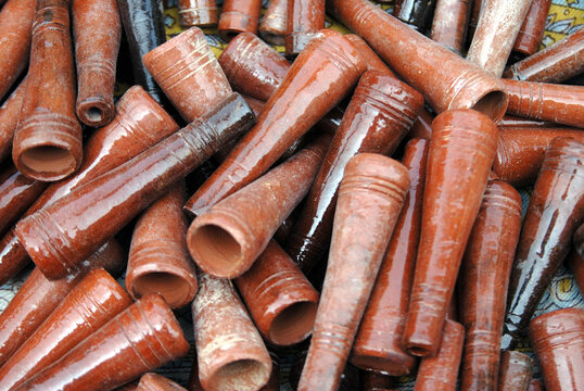 close up of chillum smoking pipe