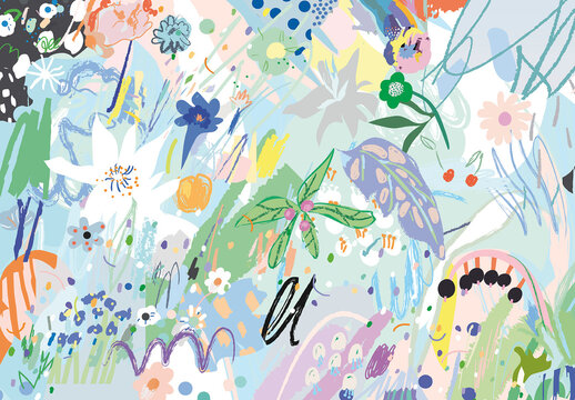 Artistic Creative Universal Floral Poster Layout