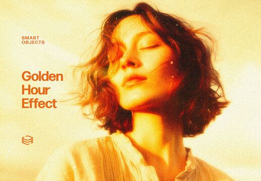 Golden Hour Photo Effect For Poster And Social Media Design