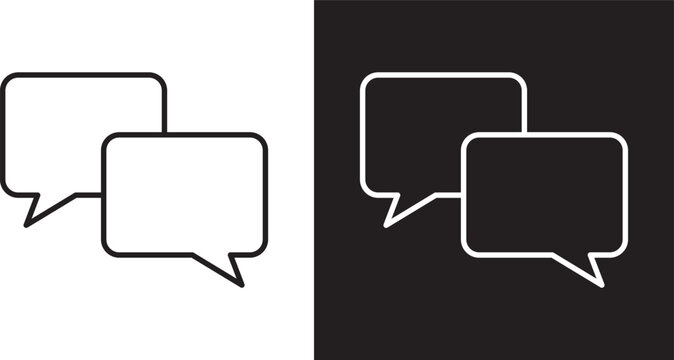 Talk bubble speech icon