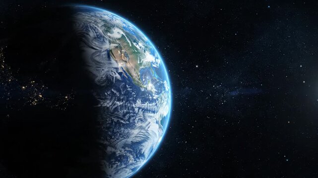 Exploring our Planet Earth Celestial Globe in Space, World of Wonder and Mystery within Vast Universe and Galaxy, Revealing Earths Astronomy from Cosmic Perspective