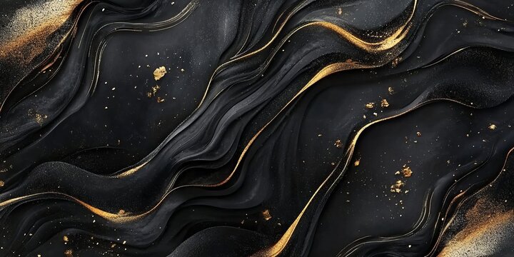 Abstract Elegant Black Friday Luxury Background With Dark Matte Texture And Vibrant Gold Streaks.