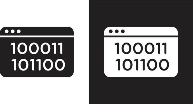 Binary code icon