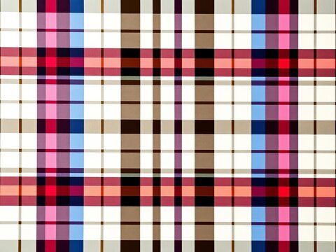 Multi-colored checkered pattern on light background, contrasting, bold