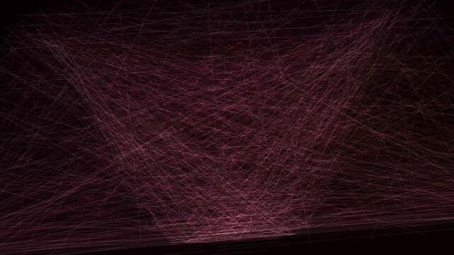Pink neon light streaks intersecting across a dark void creating complex geometric patterns and energetic movement