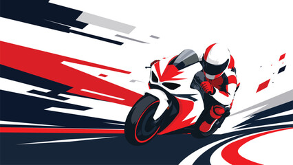 Sport Motorcycle Racing Background High Speed Superbike Rider Dynamic Track Motion Design © Town GFX