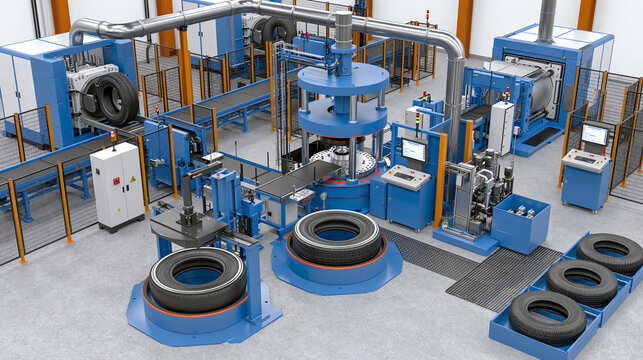 Automated Tire Manufacturing and Processing Line