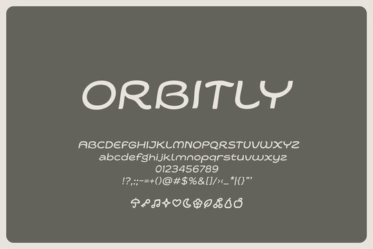 Orbitly Italic Font Soft Rounded Retro-Future Typeface For Tech Branding Kids Apps Space Posters Science Graphics And Creative Display Typography
