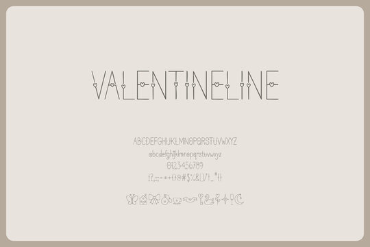 Valentineline Font Romantic Monoline Display Typeface For Wedding Stationery Love Cards Romantic Branding Valentine Graphics And Creative Display Typography
