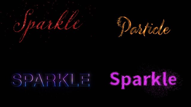 Sparkle Text Animation