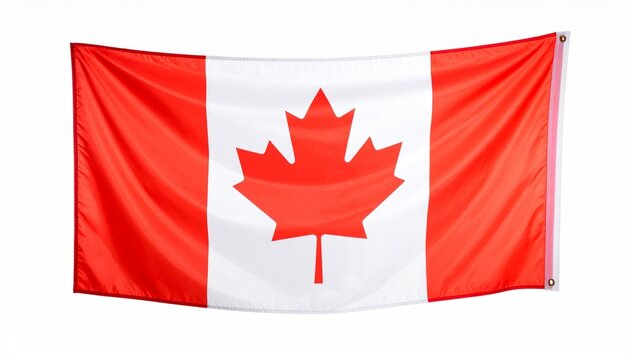 "Canada&rsquo;s national flag with maple leaf, symbolizing unity, freedom, heritage, resilience, culture, sovereignty, identity, pride, diversity, and progress."