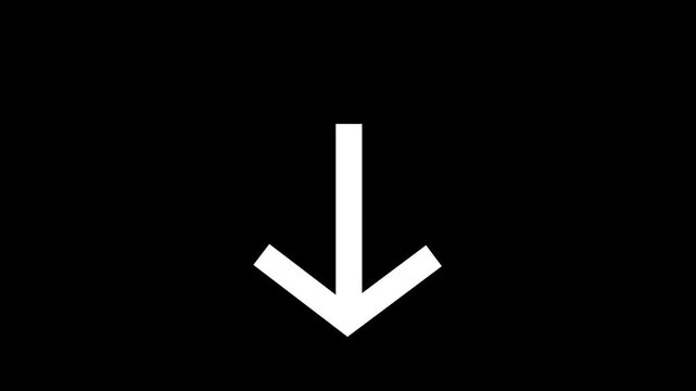black arrow icon