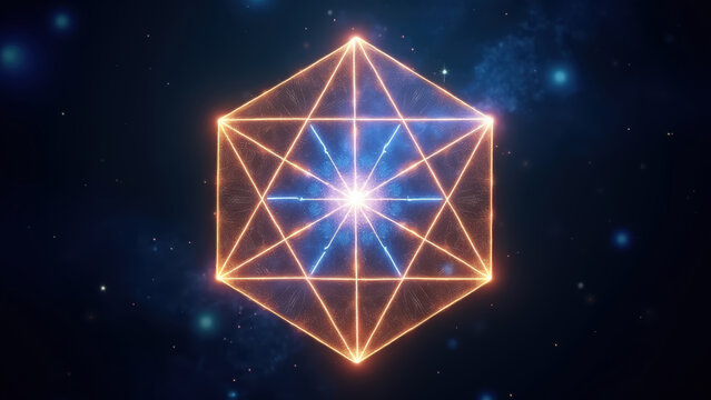 spinning metatron cube geometry