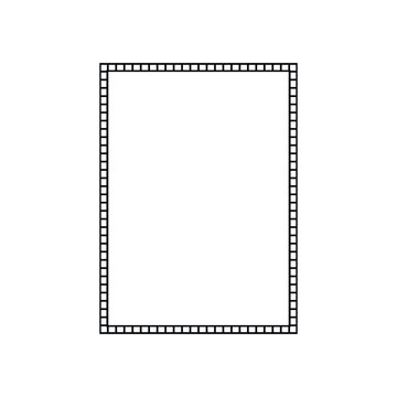Minimal rectangular border frame with geometric outline design for clean page layouts.