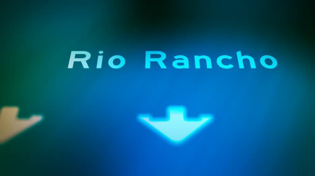Crime Filler Shot - Cinematic New Mexico Highway Sign - Rio Rancho