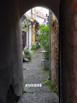 Hansestadt L&uuml;beck Altstadt romantische Gangh&auml;user in der Engelsgrube