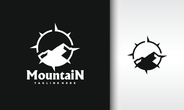 Mountain and Compass Logo