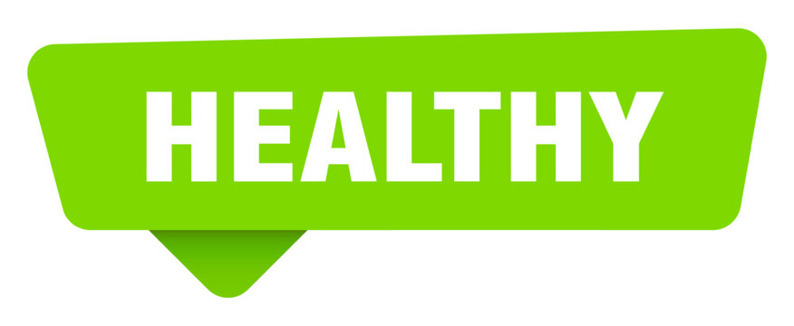healthy green sign isolated on transpatent background. healthy sticker