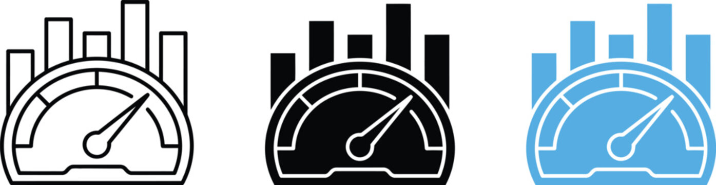 speedometer with bar graph increasing
