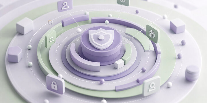 Soft Abstract Zero Trust Architecture Layers Without Readable Text