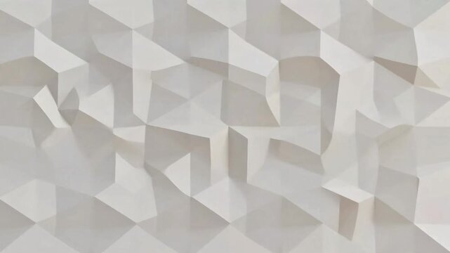 Abstract geometric background with white paper folded triangles and polygons.
