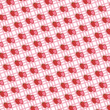 strawberry seamless pattern