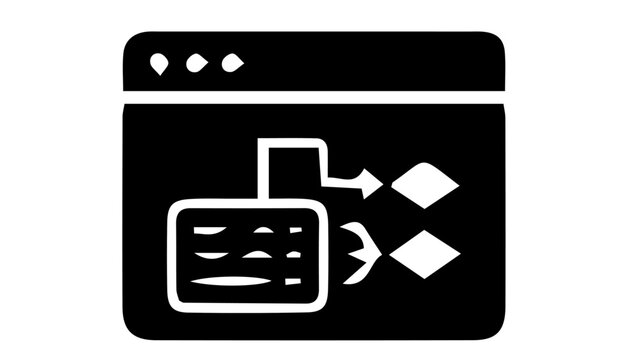 Sitemap vector icon for website architecture, browser window with flowchart diagram, web development and user experience planning graphic